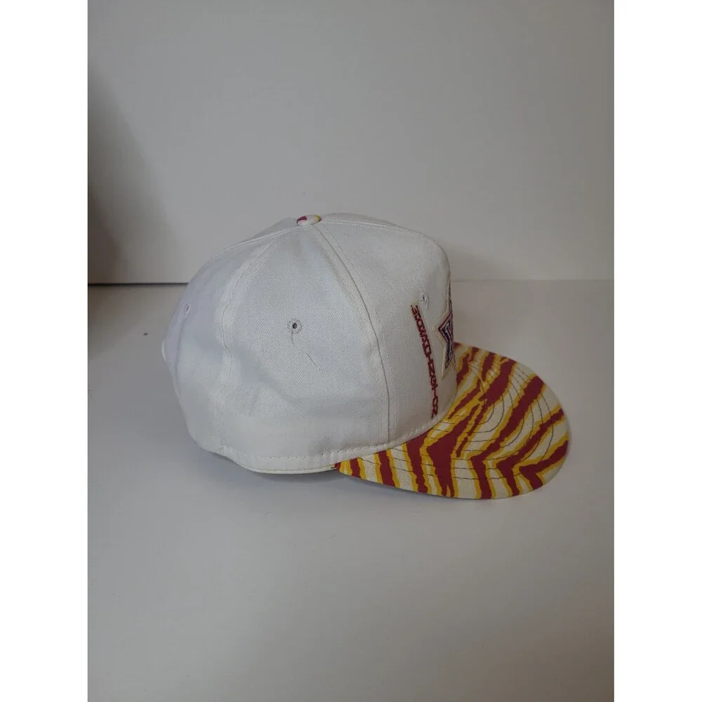 Vtg Zubaz Superbowl Washington Redskins Football Snapback Hat